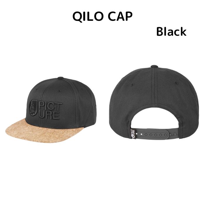 PICTURE ピクチャー QILO CAP 585227026 スナップバック調整ストラップ キャップ 刺繍 ロゴ 帽子 2023  正規品-スノーボード（キッズ）・サーフィンの専門店｜DREAMY