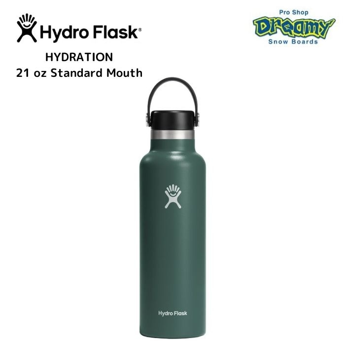 HydroFlask ハイドロフラスク HYDRATION 21oz STANDARD MOUTH 8900120131241 Fir  ステンレスボトル 真空断熱構造 アウトドア 水筒 正規品-スノーボード（キッズ）・サーフィンの専門店｜DREAMY