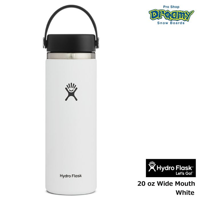 HydroFlask ハイドロフラスク 20oz Wide Mouth #5089024 White