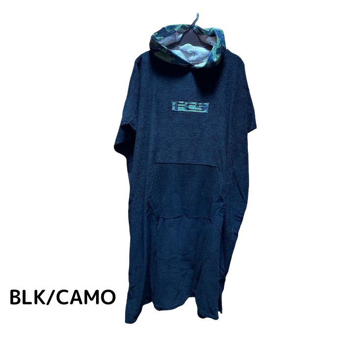 FCS Towel Poncho タオルポンチョ BLK/CAMO SURF タオル ...