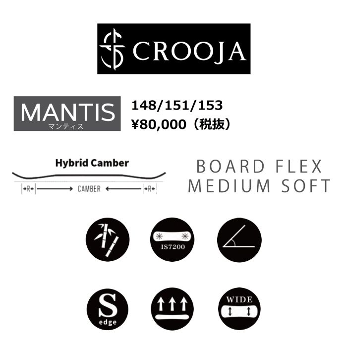 グラトリ CROOJA クロージャ MANTIS 22-23モデル - ボード