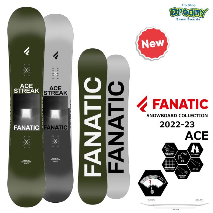 22-23 FANATIC ファナティック ACE ポップキャンバー ツインチップ