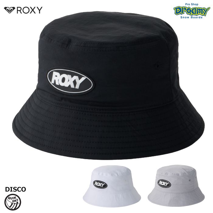 ROXY ロキシー フィットネス DISCO RHT221372 バケットハット 吸汗速乾 クイックドライ ポリエステル素材 シリコンワッペン ロゴ  アウトドア 2022春夏 正規品-スノーボード（キッズ）・サーフィンの専門店｜DREAMY