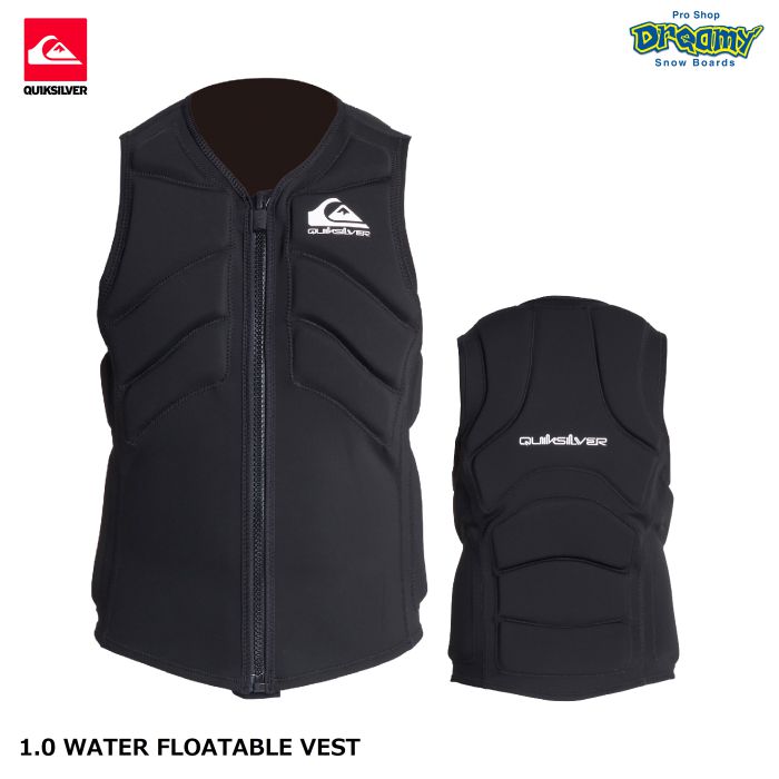 QUIKSILVER クイックシルバー 1.0 WATER FLOATABLE VEST QWT221913 ウォーターフロータブルベスト  浮力2.1kg JAPAN FIT フロントジップ ウェットスーツ 正規品-スノーボード（キッズ）・サーフィンの専門店｜DREAMY