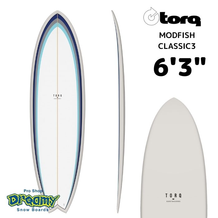 ★TORQ Surfboard トルクサーフボード MODFISH 6’3” クラシック CLASSIC3 モッドフィッシュ ロングボード エポキシ  サーフィン SURF 正規品-スノーボード（キッズ）・サーフィンの専門店｜DREAMY
