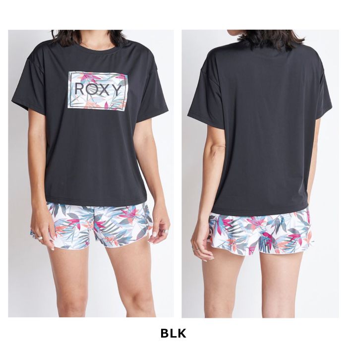 ROXY ロキシー BOTANICAL SHADOW RSW221032 水着 3点セット ドロップショルダー ラッシュTシャツ付き ボタニカル柄  取り外し可能パッド スイムウェア 正規品-スノーボード（キッズ）・サーフィンの専門店｜DREAMY