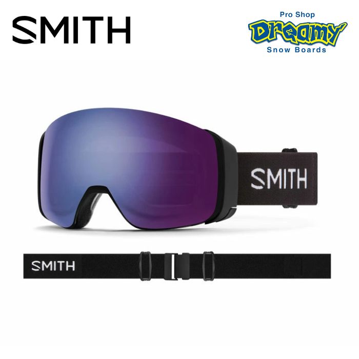 22-23 SMITH スミス GOGGLE 4D MAG Black 010273010 調光レンズ ゴーグルソック＆ハードケース付き  アジアンフィット スノーゴーグル 正規品-スノーボード（キッズ）・サーフィンの専門店｜DREAMY