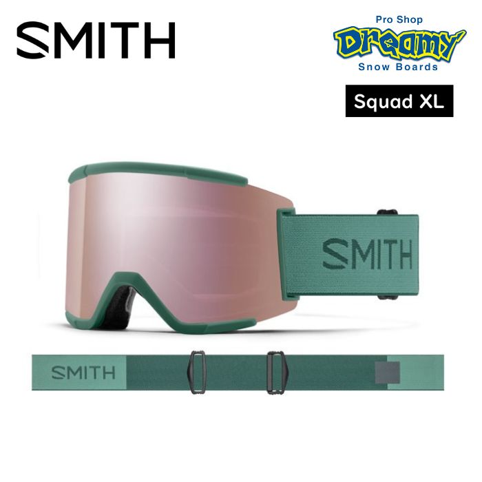 22-23 SMITH スミス GOGGLE Squad XL Alpine Green 010273111 アジアンフィット スノーゴーグル  正規品-スノーボード（キッズ）・サーフィンの専門店｜DREAMY