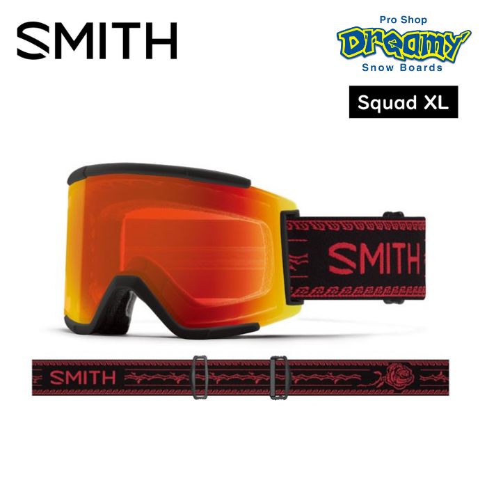 ウィンタースポーツSMITH スミス SQUAD XL ゴーグル アジアンフィット 国内正規品