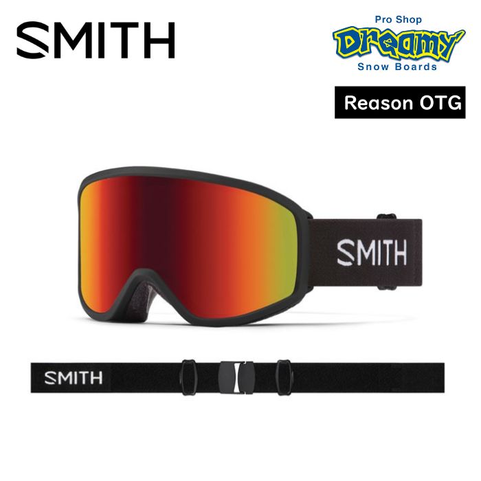 22-23 SMITH スミス GOGGLE Reason OTG Black 010273140 アジアンフィット スノーゴーグル  正規品-スノーボード（キッズ）・サーフィンの専門店｜DREAMY