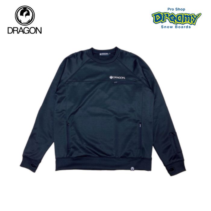 22-23 DRAGON ドラゴン BASIC BONDING PULLOVER WHITE / BLACK 撥水