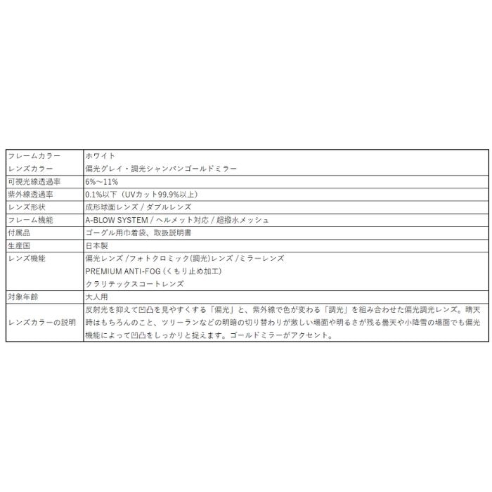 22-23 DICE ダイス BK25573W BANK-P-M 偏光グレイ・調光シャンパンゴールドミラー スノーゴーグル  正規品-スノーボード・サーフ・スケートの専門店 DREAMY