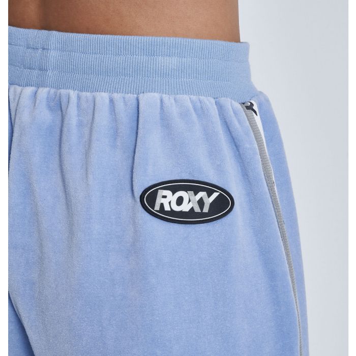 ROXY ロキシー フィットネス GO GIRL PANTS RPT224531 パンツ UVカット コットンベロア ハイウエスト ワイドシルエット  裾コードゴム ロゴテープ 2022 正規品-スノーボード（キッズ）・サーフィンの専門店｜DREAMY