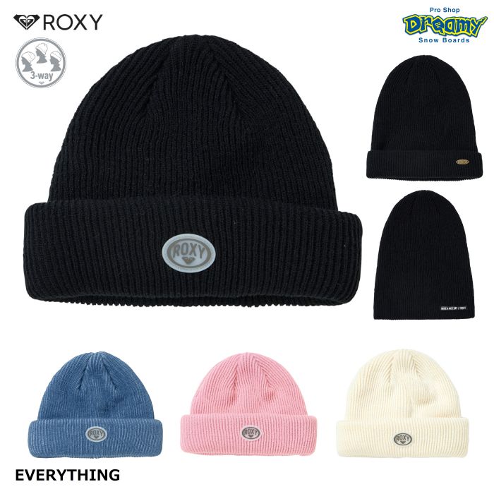 ROXY]ニット帽 ニットキャップ - ニットキャップ