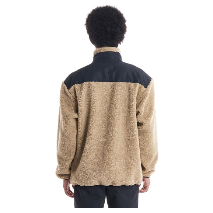 QUIKSILVER クイックシルバー QT BOA FLEECE STAND BLOUSON QJK224084 ボアフリースブルゾン  ルーズフィット メッシュ裏地 ジップアップ ロゴ刺繍 保温 正規品-スノーボード（キッズ）・サーフィンの専門店｜DREAMY