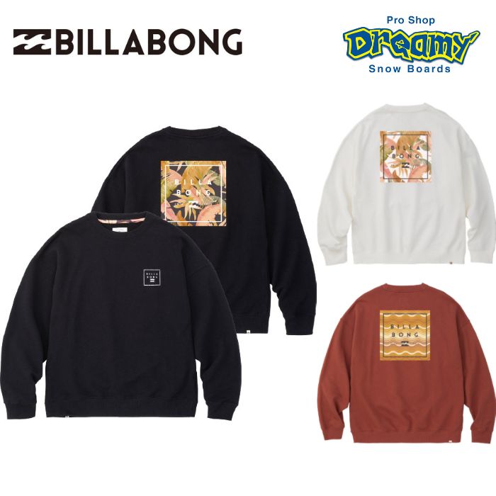 BILLABONG ビラボン レディース BC014001 PATERN LOGO SWEAT CREW スウェットトレーナー 2022年秋冬モデル  正規品-スノーボード（キッズ）・サーフィンの専門店｜DREAMY