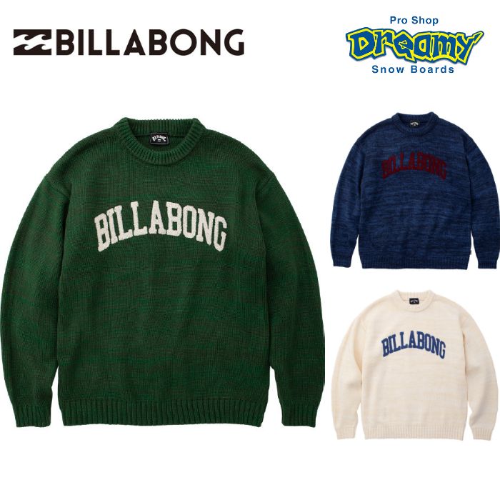 BILLABONG ビラボン メンズ BC012601 COLLEGE KNIT CREW セーター 2022年秋冬モデル  正規品-スノーボード（キッズ）・サーフィンの専門店｜DREAMY