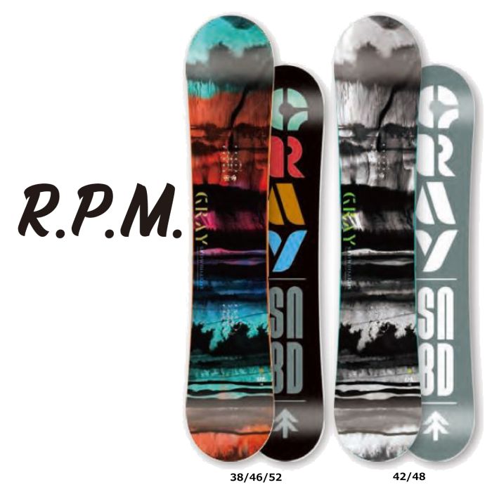 23-24 GRAY SNOWBOARD グレイ R.P.M. アールピーエム ハイブリッドキャンバー ツイン ミディアム・ソフトフレックス グラトリ  スノーボード 板 2024 正規品-スノーボード（キッズ）・サーフィンの専門店｜DREAMY