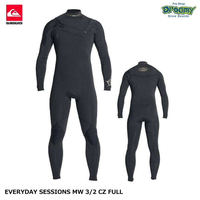 ★ウェットスーツセール！★QUIKSILVERクイックシルバー EVERYDAY SESSIONS MW 3/2 CZ FULL QWT231708  ウェットスーツ フルスーツ チェストジップ JapanFiT 軽量伸縮素材 サーフィン 正規品-スノーボード・サーフィン・スケートボードの専門店｜