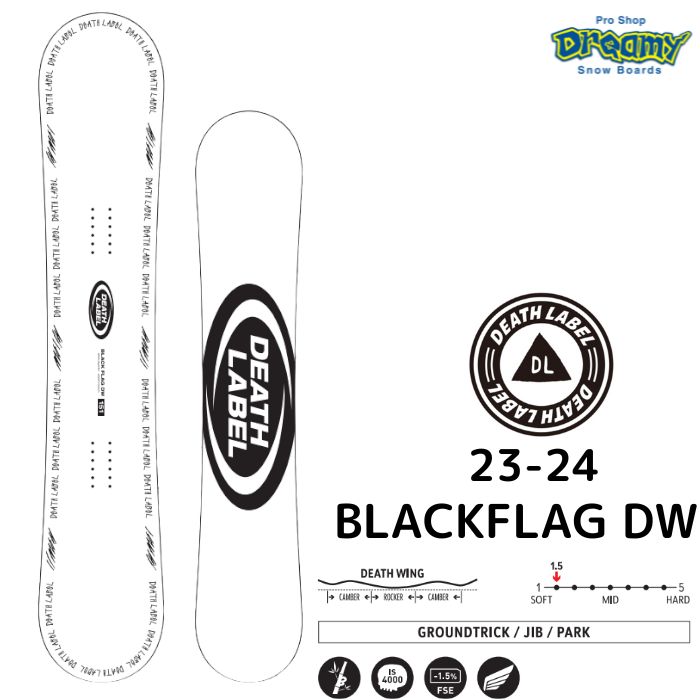 DEATH LABEL BLACK FLAG DW 148 【板のみ価格】 - ボード