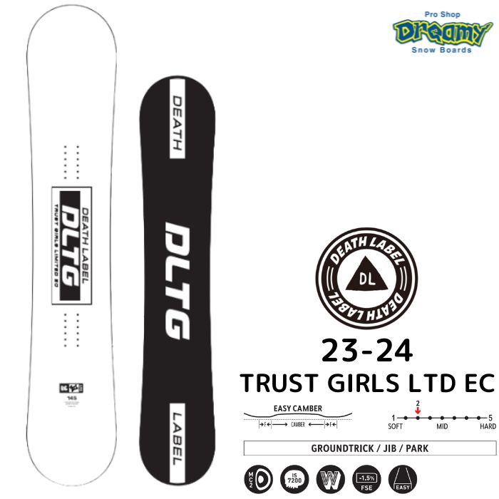 23-24 DEATH LABEL デスレーベル TRUST GIRLS LTD EC 136/139/143/145/147 EASY CAMBER  スノーボード 2024モデル 正規品-スノーボード（キッズ）・サーフィンの専門店｜DREAMY