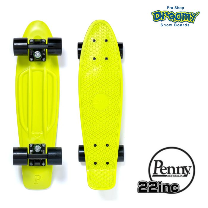 Penny ペニースケートボード 新色 22インチ クラシックスシリーズ LIMEHOLE 0PCL9-22 プラスティック素材 ウィール59mm  Abec7 STEEL 正規品-スノーボード（キッズ）・サーフィンの専門店｜DREAMY