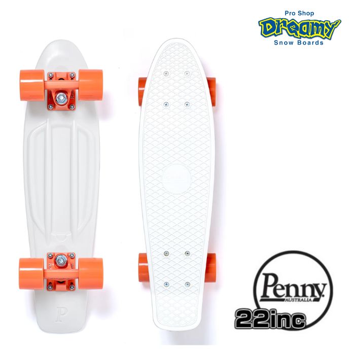 Penny スケートボード 蓄光ホワイト 22インチ - スケートボード