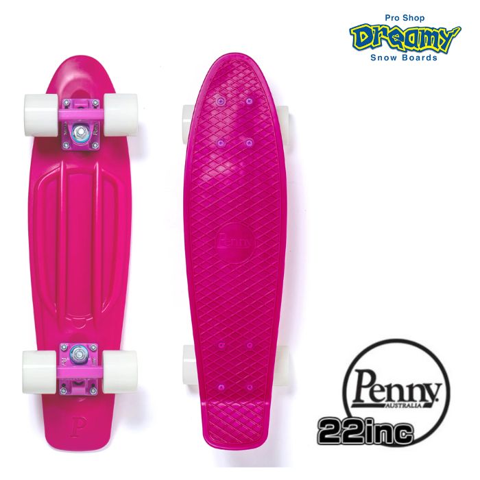 Penny ペニースケートボード 新色 22インチ クラシックスシリーズ CANDY PINK 0PCL9-27 プラスティック素材 ウィール59mm  Abec7 STEEL 正規品-スノーボード（キッズ）・サーフィンの専門店｜DREAMY