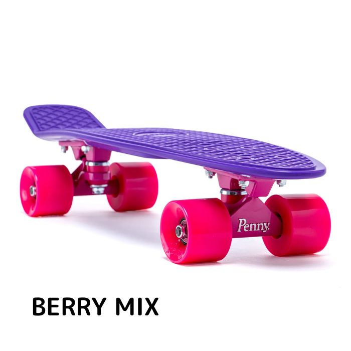 Penny ペニースケートボード 新色 22インチ クラシックスシリーズ BERRY MIX 0PCL9-28 プラスティック素材 ウィール59mm  Abec7 STEEL 正規品-スノーボード（キッズ）・サーフィンの専門店｜DREAMY