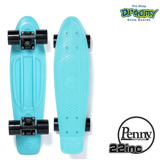 Penny ペニースケートボード 新色 22インチ クラシックスシリーズ ATOMIC MINT 0PCL9-29 プラスティック素材  ウィール59mm Abec7 STEEL 正規品-スノーボード・サップ・サーフィン・スケートボードの
