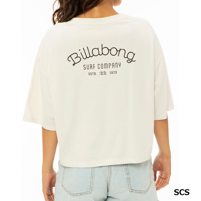 BILLABONG ビラボン SOFT CURSIVE LOGO CROPED TEE BD013204 Tシャツ