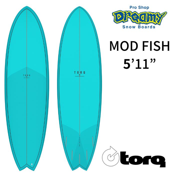 ☆TORQ Surfboard トルクサーフボード MOD FISH 5'11