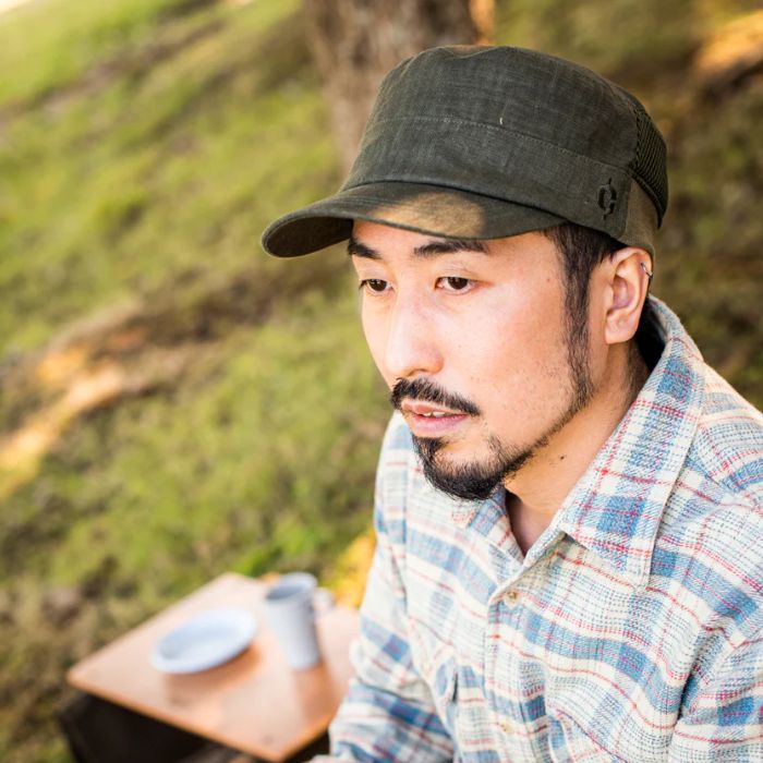 clef クレ RB8005 LINEN ICE RIB WORK CAP キャップ 帽子 ロゴ  正規品-スノーボード・サップ・サーフィン・スケートボードの