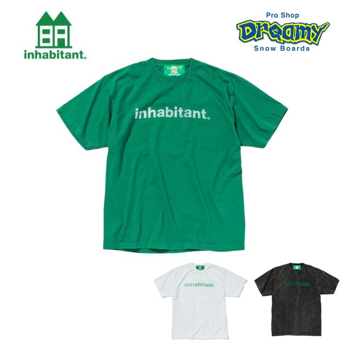 inhabitant インハビタント Logo T-Shirt ISM23LS10 Tシャツ コットン 半袖 2023 春  正規品-スノーボード（キッズ）・サーフィンの専門店｜DREAMY