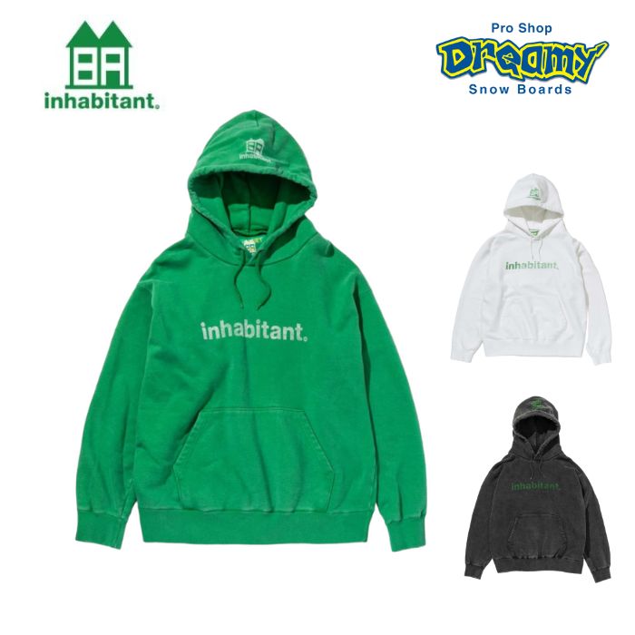 inhabitant インハビタント Logo Hoodie ISM23KT10 フーディー コットン ロゴ 2023 春  正規品-スノーボード（キッズ）・サーフィンの専門店｜DREAMY