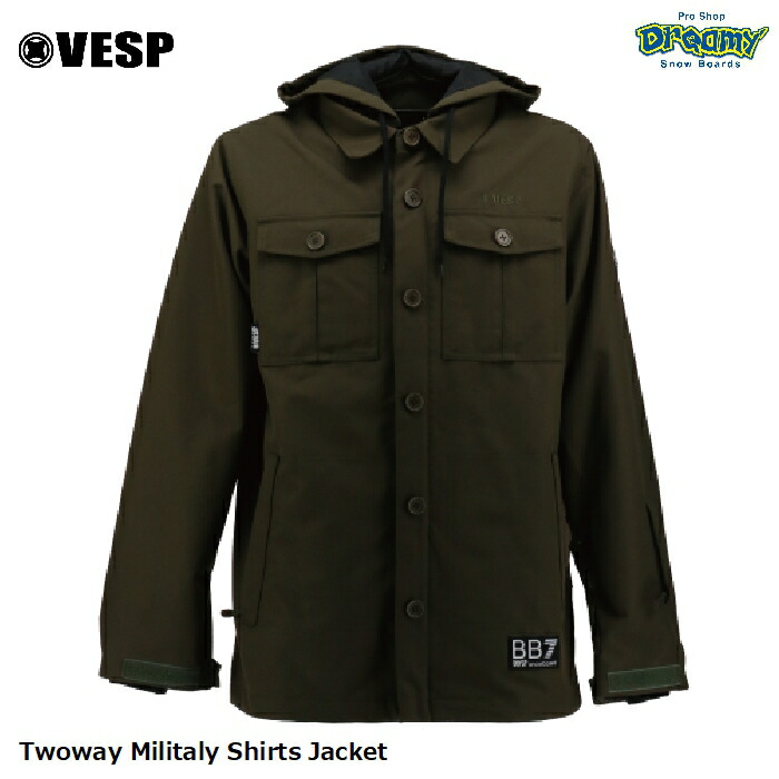 VESP べスプ Twoway Militaly Shirts Jacket VPMJ1041