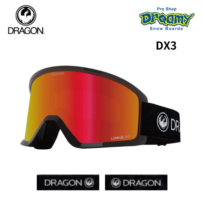 23-24 DRAGON ドラゴン DXT BLACK LUMALENS RED ION(M01 