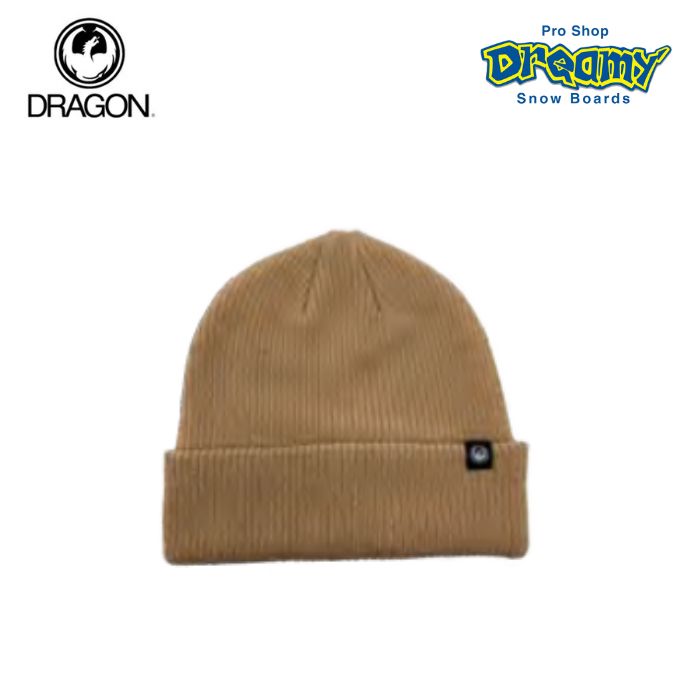 23-24 DRAGON ドラゴン WATCH BEANIE SAND ビーニー ニットキャップ 帽子 ロゴ  正規品-スノーボード（キッズ）・サーフィンの専門店｜DREAMY