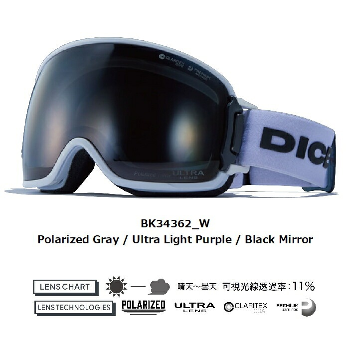 DICE ダイス BANK バンク BK34362_W Polarized Gray/UltraLightPurple 
