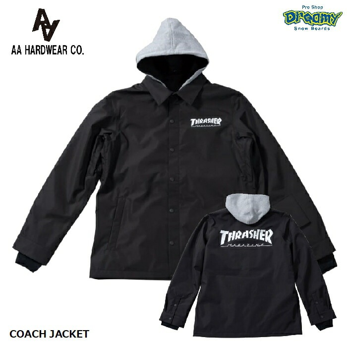 AA HARDWEAR ダブルエー COACH JACKET 72123302 スノー