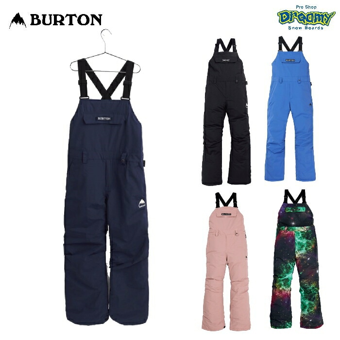 BURTON バートン Kids' Burton Skylar 2L Bib Pants 171501 キッズ スノービブパンツ レギュラーフィット  Room-To-Grow 1サイズアップ ユース ロゴ 正規品-スノーボード・サップ・サーフィン・スケートボードの