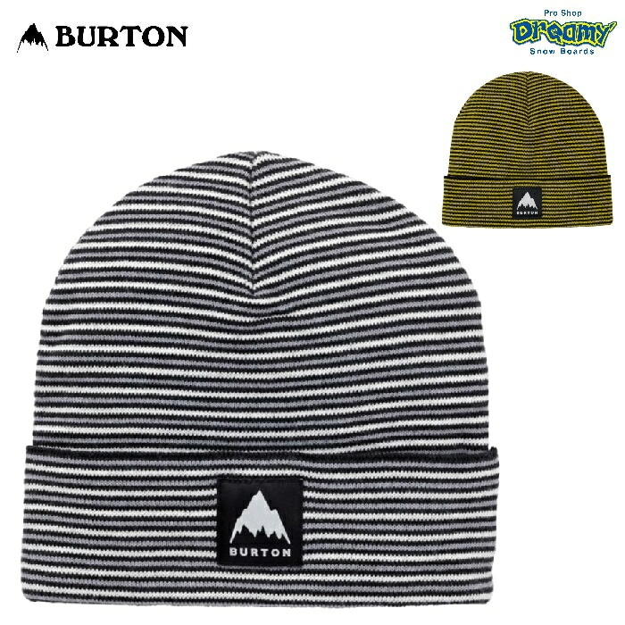 BURTON バートン Kids' Recycled Stripe Beanie 234611 キッズビーニー ミッドプロファイルフィット  ストライプ柄 ポリエステル ニットキャップ トドラー 正規品-スノーボード（キッズ）・サーフィンの専門店｜DREAMY