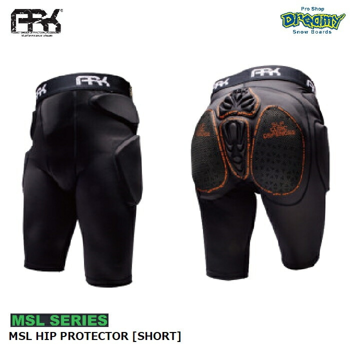 ARK エイアールケイ MSL HIP PROTECTOR SHORT AR12306 ヒッププロテクターショート EVA PF-01  3Dエアーメッシュ ユニセックス レディース スノーボード 正規品-スノーボード（キッズ）・サーフィンの専門店｜DREAMY