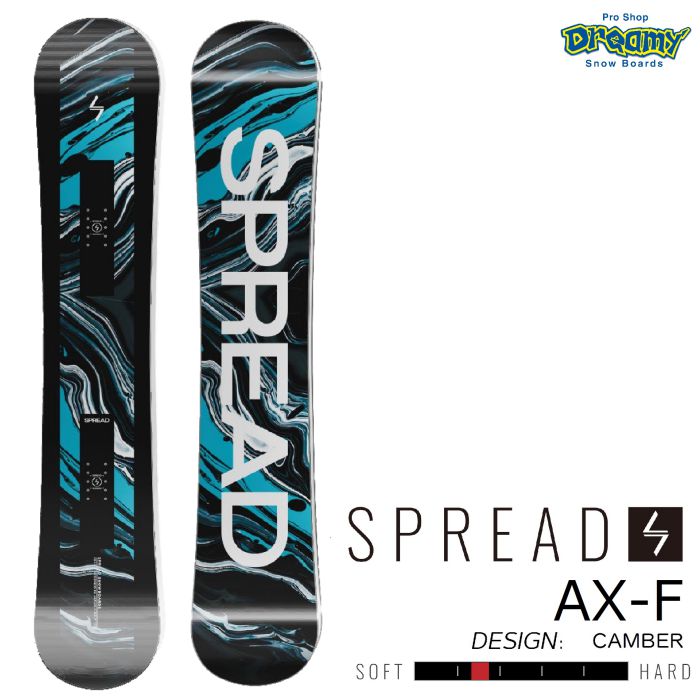 24-25 SPREAD スプレッド AX-F 145/148/150/152/154/156 キャンバーモデル フリーラン スノーボード 尾川慎二  板 グラトリ ジブ レッツトライ 2025 正規品-スノーボード・サップ・サーフィン・スケートボードの