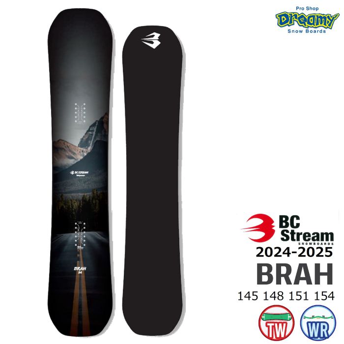 24-25 BC STREAM BRAH ツイン145/148/151/154 国産 グラトリ カービング ビーシーストリーム ブラフ 国産  スノーボード 板 正規品-スノーボード・サップ・サーフィン・スケートボードの