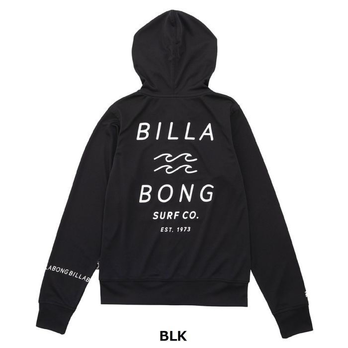 BILLABONG ビラボン RASH ZIP HOOD BE015852 キッズ ラッシュガード 90-150cm パーカー ジップアップ  UPF50+ フード ポケット ロゴ 水着 スイムウェア 正規品-スノーボード・サーフ・スケートの専門店 DREAMY