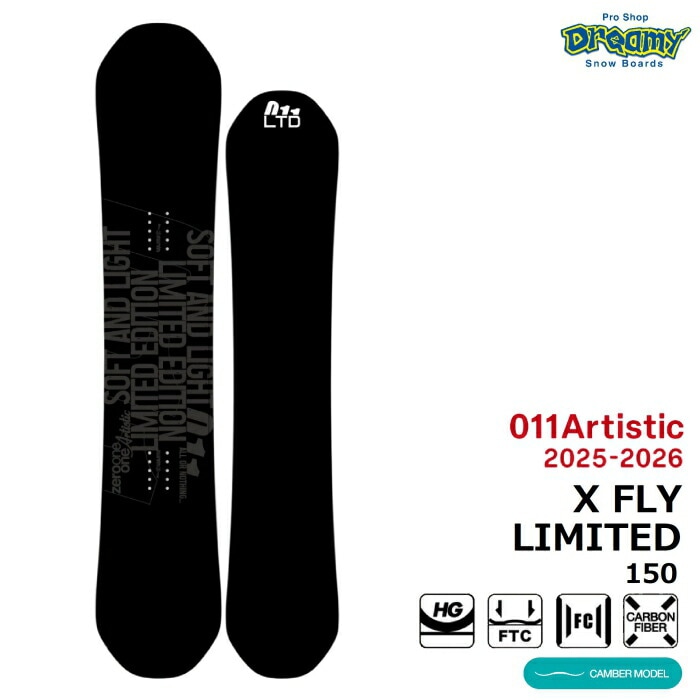スノーボード 011Artistic X FLY 150cmBLACK LIMITED2425 011Artistic X FLX 150cmBLACK LIMITED2425 25-26 011 Artistic X FLY