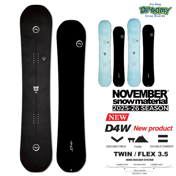 25-26 NOVEMBER D4W ダブルキャンバー ツイン グラトリ ジブ パーク