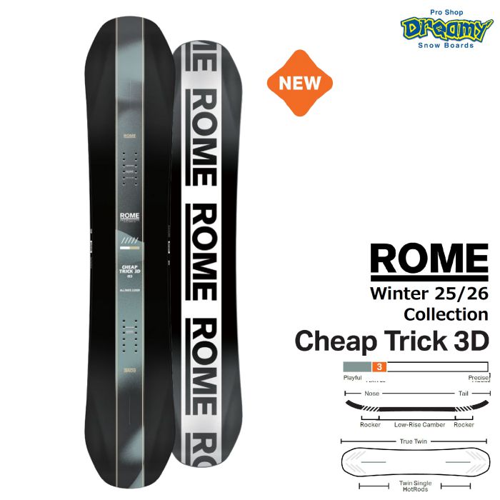 25-26 ROME Cheap Trick 3D 147/150/153/156 コンタクトキャンバー