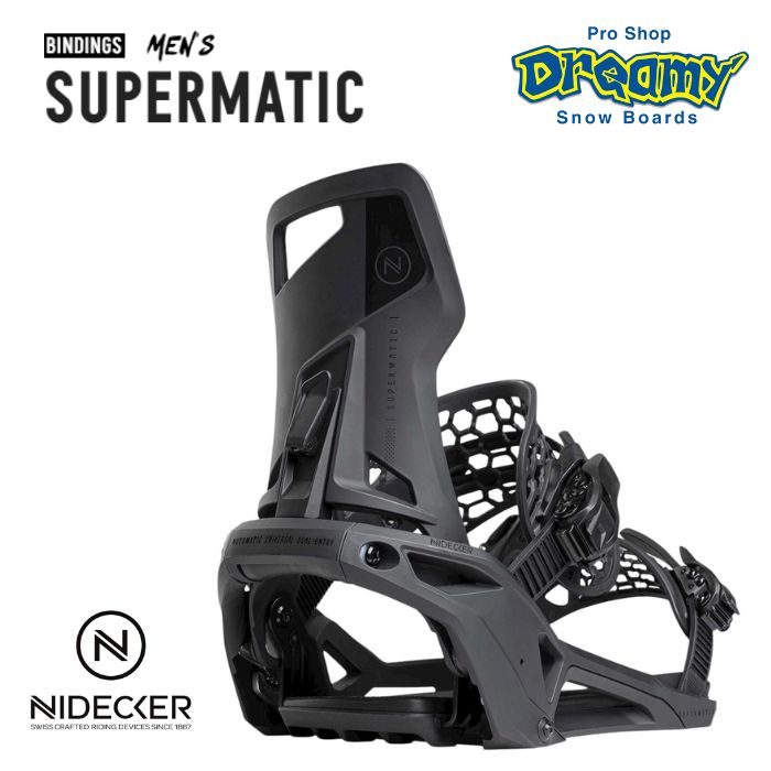 NIDECKER ナイデッカー SUPERMATIC スーパーマチック バインディング ドロップインシステム ステップイン  2022-2023-スノーボード（キッズ）・サーフィンの専門店｜DREAMY